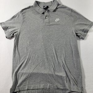 Nike Sportswear Matchup Mens Cotton Polo Shirt Gray Size XL